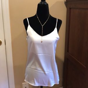 White silky camisole. Size Small.